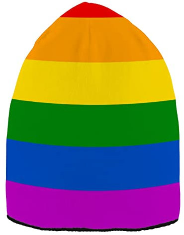 YOUJUNER Beanie-Mütze LGBT-Gay-Pride-Regenbogenfahne Winter Mütze für Herren und Damen, Warme Beanie Knit Cuffed Weiche Cuffed Hat Unisex-Mütze Watch Thermo Strickmütze Laufmützen Sportmütze