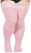 Moon Wood Bas Autofixants Femme Sexy 55 DEN avec Bande Dentelle Élastique (6–8 cm) et Bande Antidérapante en Silicone Rose Clair