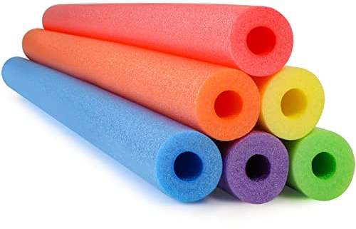 Hanaive 6 Pack Pool Noodles Foam 52x2.5, Colorful