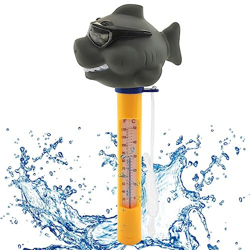 Lets Joy Schwimmendes Wasserthermometer, Pool Thermometer mit String, Bruchfest, Wasserthermometer für Aquarien, Pools, Spas