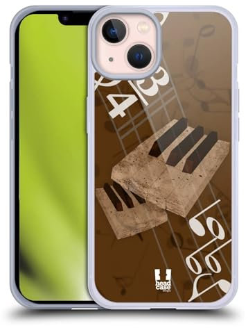 Head Case Designs Tastiera Musika Custodia in Gel [Protezione di Grado Militare] Compatibile con Apple iPhone 13 E Compatibile con MagSafe