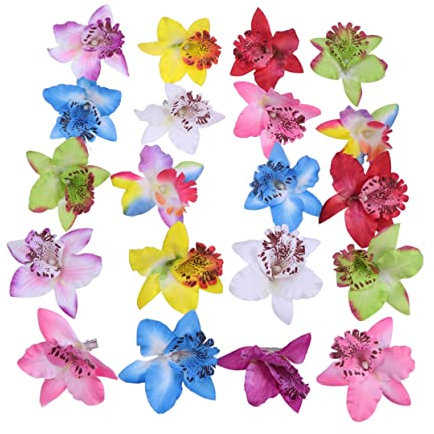 MERRYHAPY Haarklammer 20st Haarspangen Mit Thailändischer Orchidee Kopf Haarspangen Haarnadeln Für Die Hochzeit Mädchen Brautjungfer Blütenkopf Blumenmädchen-Kopfschmuck