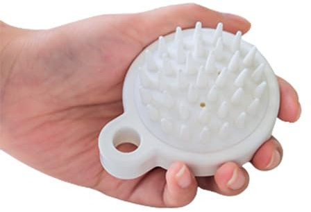 Spazzola massaggiante per cuoio capelluto, bagnato e asciutto, massaggiatore in silicone, pettine secco e testa in gomma, migliora la circolazione sanguigna per uomini, donne, animali domestici