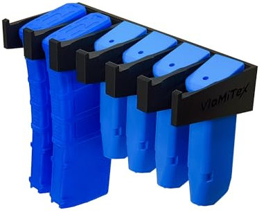 VlaMiTex H5 Halterung für Pistolen Magazine 9mm, 45 ACP doppelreihig und AR15 Magazine wie MagPul (H5-6 Mag Halter)