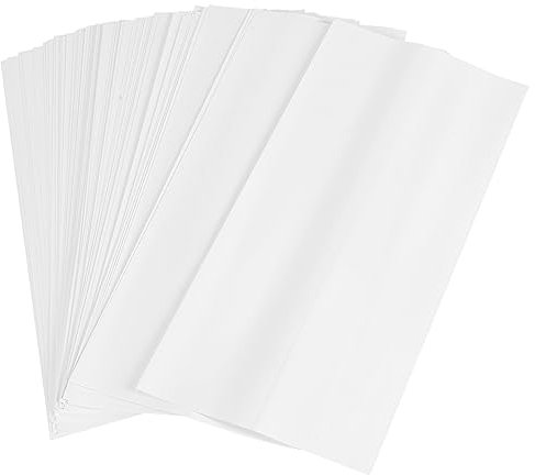 Yanndfer 100 StüCk Sublimations-SchrumpffolienhüLlen 5X10 WeißE Tasche für 567G Tight, WäRmeüBertragungs-Schrumpffolie