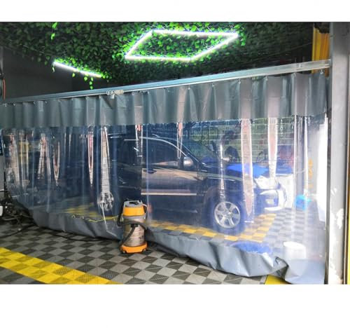 Sonakia Panneaux Latéraux Transparents Gazebo, Rideaux De Bâche Clairs Extérieur, Panneaux Latéraux De Bâche Imperméable Robuste 0,3mm, Rideaux Latéraux pour Pergola/carport,WxH-1.5x2m/4.9 * 6.6ft