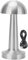 Haofy Kabellose Pilz-Tischlampe aus Metall, Wiederaufladbar über USB, in 3 Farben Verstellbar, Dimmbar, Nachttischlampe für Schlafzimmer, Wohnzimmer, Esszimmer (SILVER)