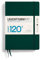 LEUCHTTURM1917 370340 Notizbuch Medium (A5) 120 g/m² Paper Edition, Hardcover, 203 nummerierte Seiten, Forest Green, blanko