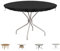 SIMPHAUS Tischplattenabdeckung Abdeckhaube Gartentisch Rund Abdeckplane Couchtisch Abdeckung Terrassentisch Abdeckung Tisch Regenschutz Tisch Abdeckung Garten Wasserdicht 420D Oxford Gewebe Ø132x10cm