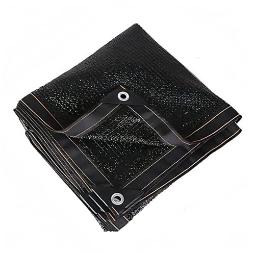 Red de Tela de protección Solar 90% Resistente a los Rayos UV, Lona de Malla con Ojales para Patio, pérgola, toldo RV (Negro, 3 x 6 m)