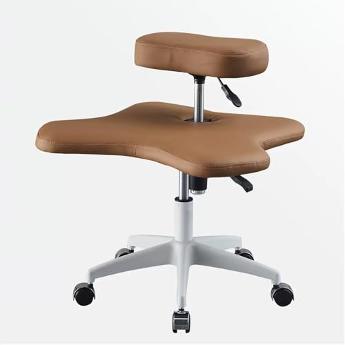 XGQXZWC Kniestuhll mit Gekreuzten Beinen und Rädern, Kneeling Chair, Bürostuhl für Den Schreibtisch, Flexibles Design, Höhenverstellbar, für Büro, zu Hause und Yoga-Enthusiasten, Meditationsfanatiker