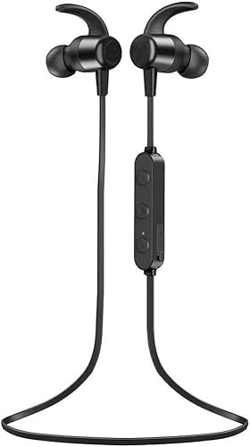 Cuffie Bluetooth con filo, connessione Bluetooth senza fili 5.3, audio Hi-Fi e cancellazione del rumore in-ear CVC, autonomia fino a 20 ore, cuffie sportive impermeabili IPX7