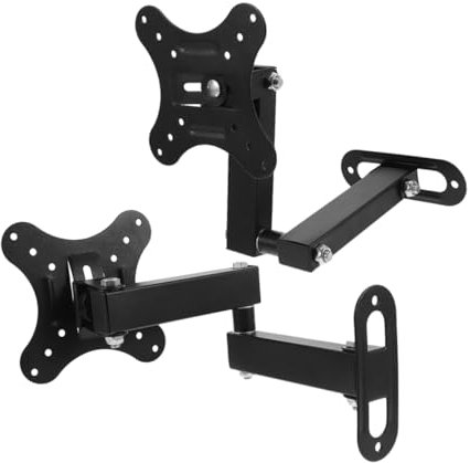 Cabilock 2 Pièces Support De Moniteur Support Mural pour Écran Moniteur Mural Support pour Moniteur Support TV d'angle Supports TV pour Les Coins Support Mural pour Téléviseur Le Fer