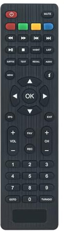 ALLIMITY Fernbedienung Ersatz passend für Megasat HD 310 350 370 390 644 6000 7000 200C-V2