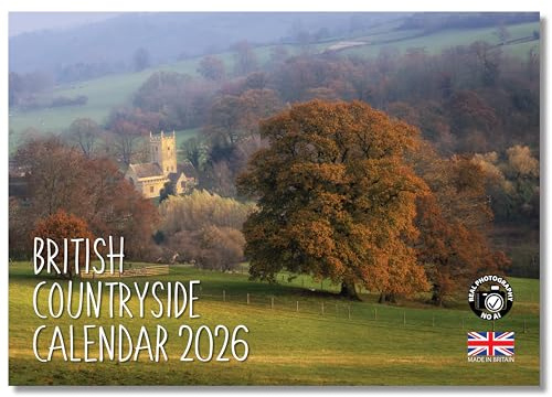 Kalender 2025 A4 British Countryside Jahreskalender | Monatsansicht | A3 geöffnet | Wandkalender von Absolutely Yours.