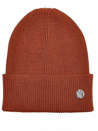Tazzio Beanie Mütze für Herren und Damen Unisex Wollmütze Strickmütze Winter A500 (Camel)
