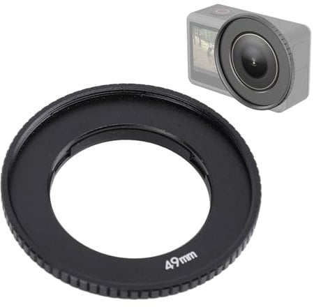 49mm Lens Filter Adapter Ring for Action 4 Action Camera, Snap On Lens Adapter Ring Camera Filter Accessories