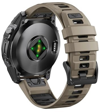 ANBEST Cinturino per Garmin Fenix 8 51mm/7X/7X Pro/6X/6X Pro, Cinturino 26mm Quick-fit Silicone per Fenix 5X/5X Plus/3/3 HR/Epix Pro 51mm/Descent MK1/MK 2/Enduro/2