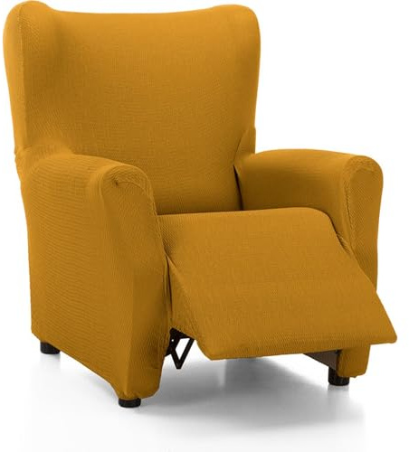 ECOMMERC3 Sofaüberwurf für Vollständige Entspannung - Farbe Senf - rutschfest und super verstellbar, 100% Made in Spain