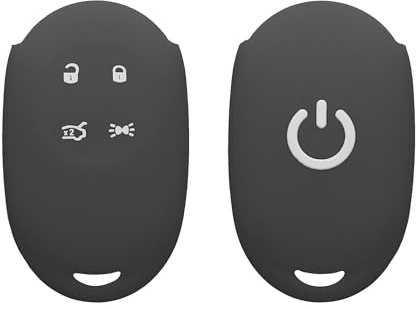 kwmobile Autoschlüssel Silikon Hülle kompatibel mit FIAT 500E 4-Tasten Autoschlüssel - Schlüsselhülle in Dunkelgrau