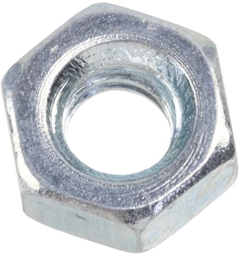 AERZETIX - Juego de 30 Tuercas hexagonales M4x0.7mm de 6 caras con rosca métrica - en acero galvanizado - color plata - ideal para electrónica bricolaje y proyectos mecánicos
