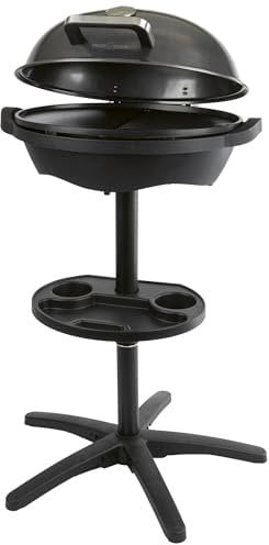 ProfiCook® Elektrogrill | Indoor & Outdoor | Rauchfrei | 2400W | Elektrogrill für Balkon | Profi-Grillplatte | Temperaturanzeige | 2in1 Stand/Tischgrill elektrisch | Grill elektrisch | PC BQS 1303