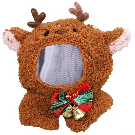 Weihnachten Puppen Kleidung Set für 15-17cm Puppen, Rentier Kostüm Outfit für Festliche Kostüm Zubehör (Ohne Puppe Enthalten)