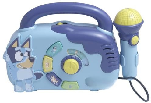 Kids Musical Boombox with Microphone, Flashing Lights and Built-In Songs – Children’s Sing-Along Music Player with Easy Controls – Fun Karaoke Toy for Kids