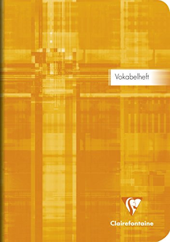 Clairefontaine 36879C - Vokabelheft DIN A5, 32 Blatt 90g, liniert mit 1 Mittelstrich, farbig sortiert, 1 Stück
