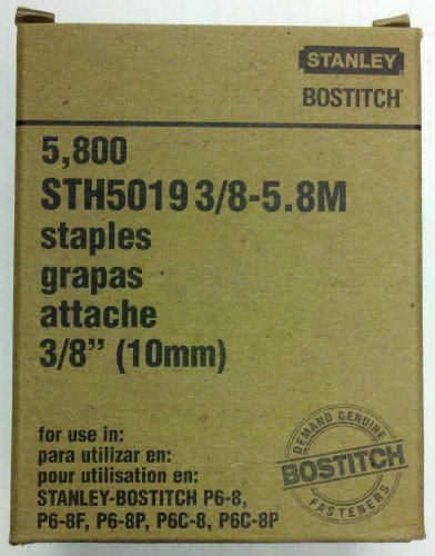 Bostitch Keilspitzen-Heftklammern, Verwendung in P6–8 Zange, 3/8 W, 3/8 L (STH50193/8–5,8 m).