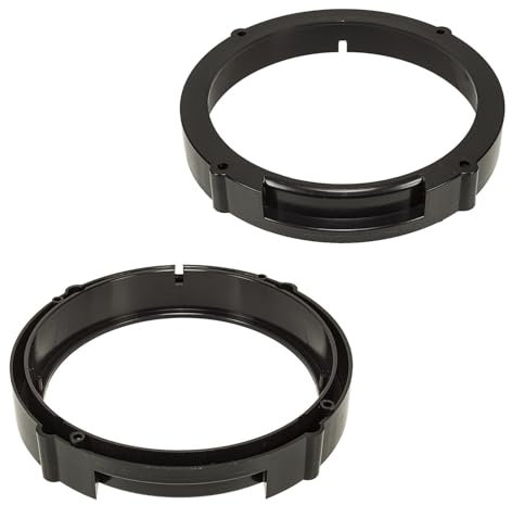 tomzz Audio 2849-001 Lautsprecherringe Adapter Halterungen kompatibel mit Seat Ibiza 6L Leon 1P Fronttür und Tür hinten für 165mm DIN Lautsprecher