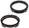 tomzz Audio 2849-001 Lautsprecherringe Adapter Halterungen kompatibel mit Seat Ibiza 6L Leon 1P Fronttür und Tür hinten für 165mm DIN Lautsprecher