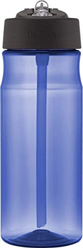Thermos Bouteille d'hydratation Isotherme avec Paille de 530 ML – Magenta, Bleu, 530ml