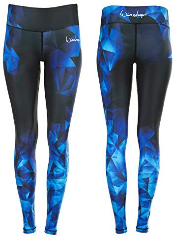 WINSHAPE Damen Functional Power Shape Tights Ael102 Aus Der Brilliance For Everyone-kollektion Mit Anti-rutsch-effekt Leggings, Saphir, L EU