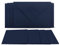 25 Klappkarten mit Umschlägen Set Dunkelblau - DIN A6 Blanko Doppelkarten 14,8 x 21 cm (160 g/m²) - DIN C6 Umschlag 11,4 x 16,2 cm (80 g/m²) Nassklebung - Grußkarten Einladungskarten Hochzeit