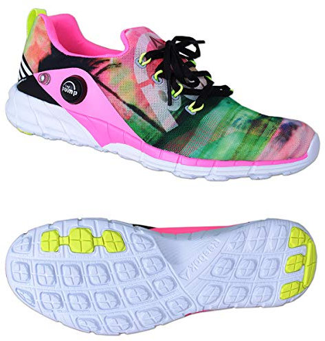 Reebok Schuhe Sneaker Zpump Fusion 2.0 Freizeitschuhe Junior Damen bunt (39.5 EU, Black/Pink/Yellow/White)