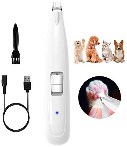 LAKHAH Tondeuse à Poils d'animaux Rasoir électrique pour Poils d'animaux Rasoir à Poils de Patte pour Chiens et Chats Rechargeable