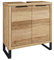 Woodkings Sydney Waschbeckenunterschrank I schmaler Badschrank BxHxT: 56x60x25 cm I Badmöbel aus Massivholz Wildeiche I Kleiner Waschtischunterschrank für Badezimmer oder Gäste WC