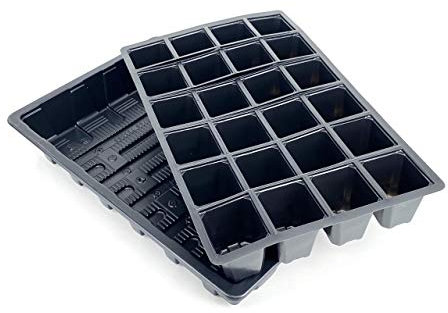 Nutley's Seed Tray (With Or Without Holes) + 40 Or 24 Cell Inserts (10, 24-Cell With Holes), British Made