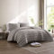 Brielle Home Modal T-Shirt Jersey Knit Tröster Set - Buche Tree Fiber Cooler Than Cotton & Super Soft Comforter Set, Fog, Twin/Twin XL
