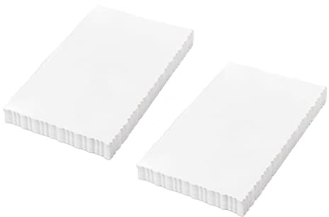 HEEPDD Weißer Karton 100 Blatt Blankopostkarten mit Spitzenmuster, 15 x 10 cm, für DIY Grußkarten, Einladungen und Bastelprojekte, kompatibel mit Druckern