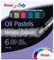Pentel PHN-M6 Metallic Ölkreiden, 6er Set, farblich sotiert, 1 Stück (6er Pack)