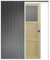 Porte Coulissante 2 Panneaux + 1 Vitrage Placage Ayous H204 x l.83 + Systeme a Galandage et Habillage Fournis - GD MENUISERIES