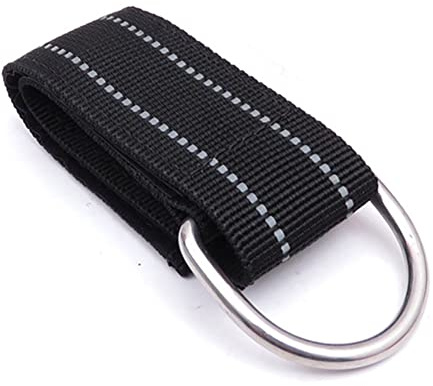 CTRLZS GeräTe Tauchen Handgelenk Band Nylon Gurt Band mit Aufkleber, Rostfreier D-Ring Gurt, Unterwasser Sport Tauchen GeräTe, 1,5