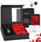 FullGen Preserved Rose, Eternal Rose Gift Box with I Love You Necklace in 100 Language for Her,12-Rose Jewelry Box Gift for Lover Valentine's Day,Anniversary, Mother's Day, Christmas