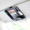 Amindz Auto Sun Visor Organizer, Auto GläSer Halter Clip ，Auto Sonnenblende Tasche ，Auto Interieur PU Leder Zubehör Aufbewahrungstasche - Schwarz