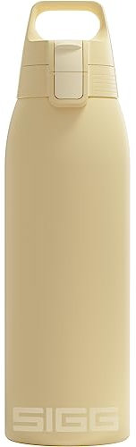 SIGG - Gourde Isotherme 1L - Shield Therm One Opti Yellow - Rando, Fitness, Yoga - Convient Aux Boissons Gazeuses - Étanche - Passe Au Lave Vaisselle - Sans BPA - Acier Inoxydable 90% Recyclé - Jaune