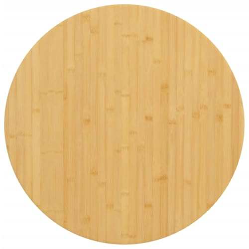 vidaXL Tischplatte Ø60x1,5 cm Bambus