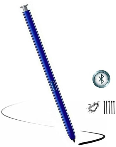 Stylet de rechange pour Galaxy Note 10 (avec Bluetooth) pour Samsung Galaxy Note 10, Note 10+ Plus 5G - Stylet tactile avec 5 pointes/pointes (argent)