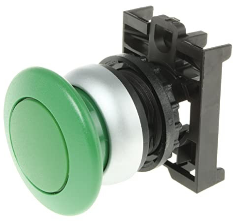 Eaton RMQ Titan M22 Drucktastenkopf Ø 22mm, Grün Tastend Pilz Kunststoff, IP69